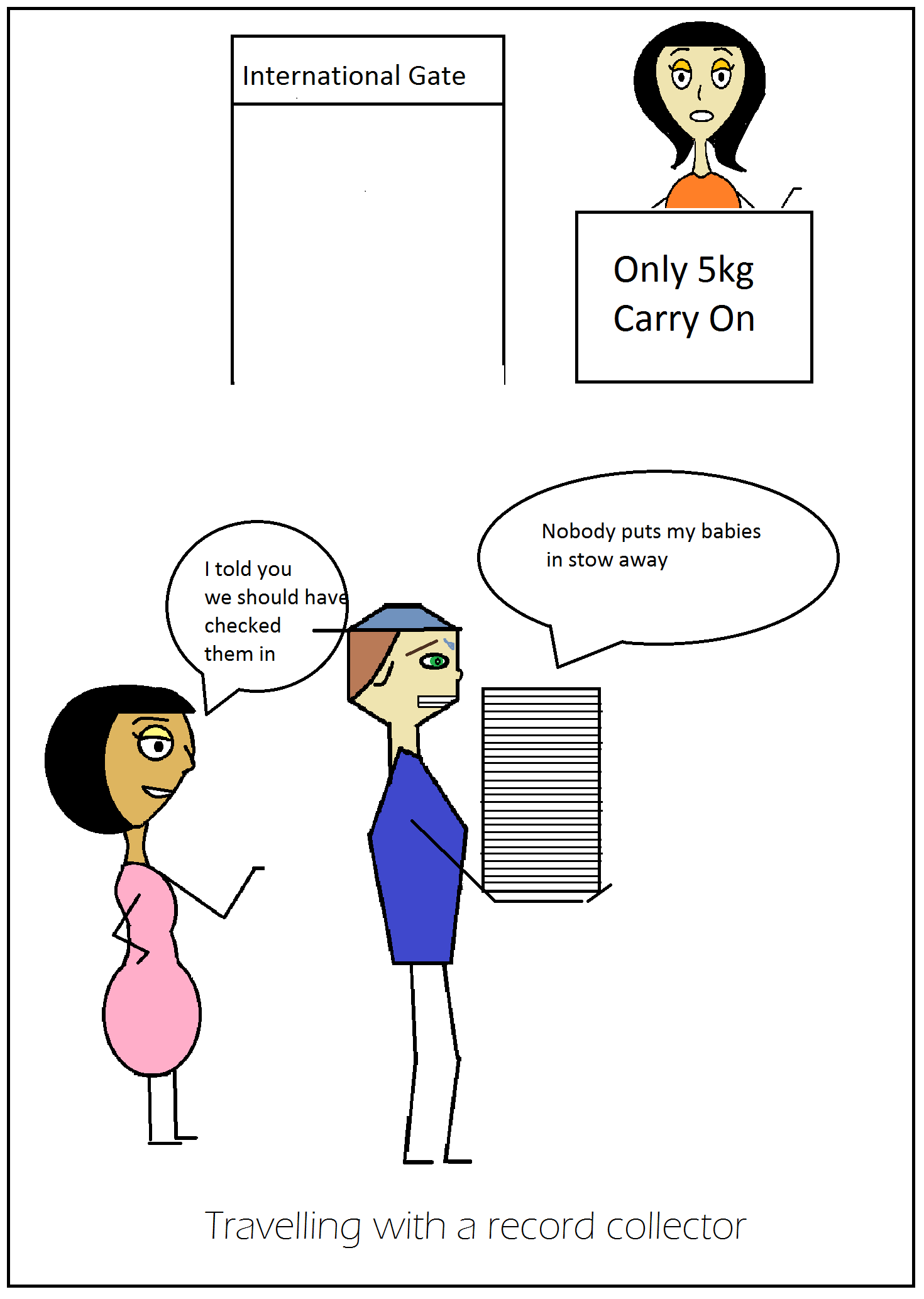 Travelling with a record collector